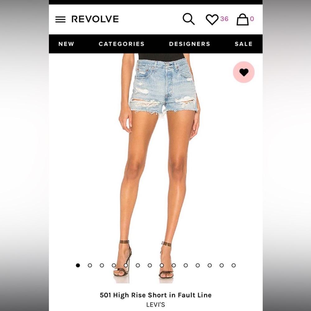 Levi’s 501 High Rise Shorts
